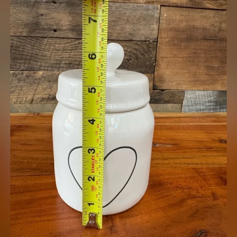 Rae Dunn small canister with hearts NEW